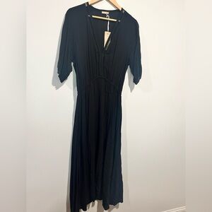 Hush Black Maxi Dress/Coverup